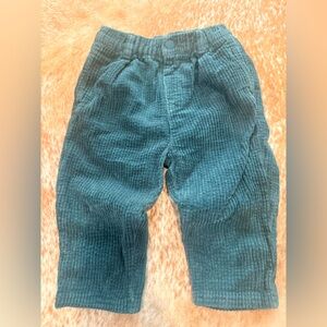 ZARA Green Corduroy Balloon Style Pant! 12/18 Months!